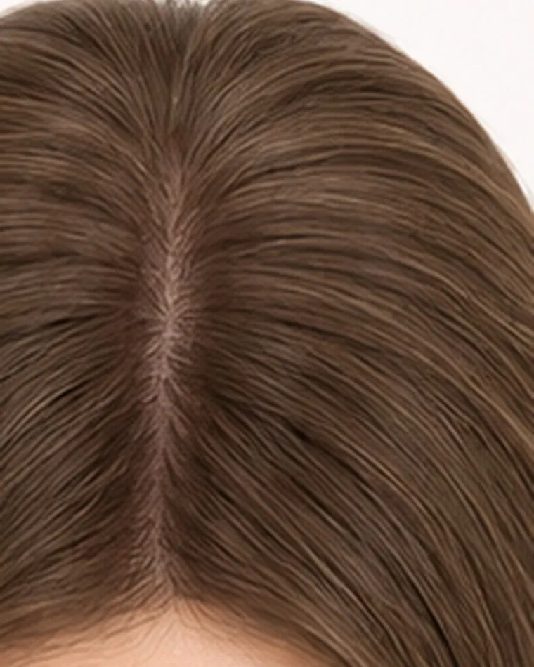 Blending and styling a hair topper for a fuller crown