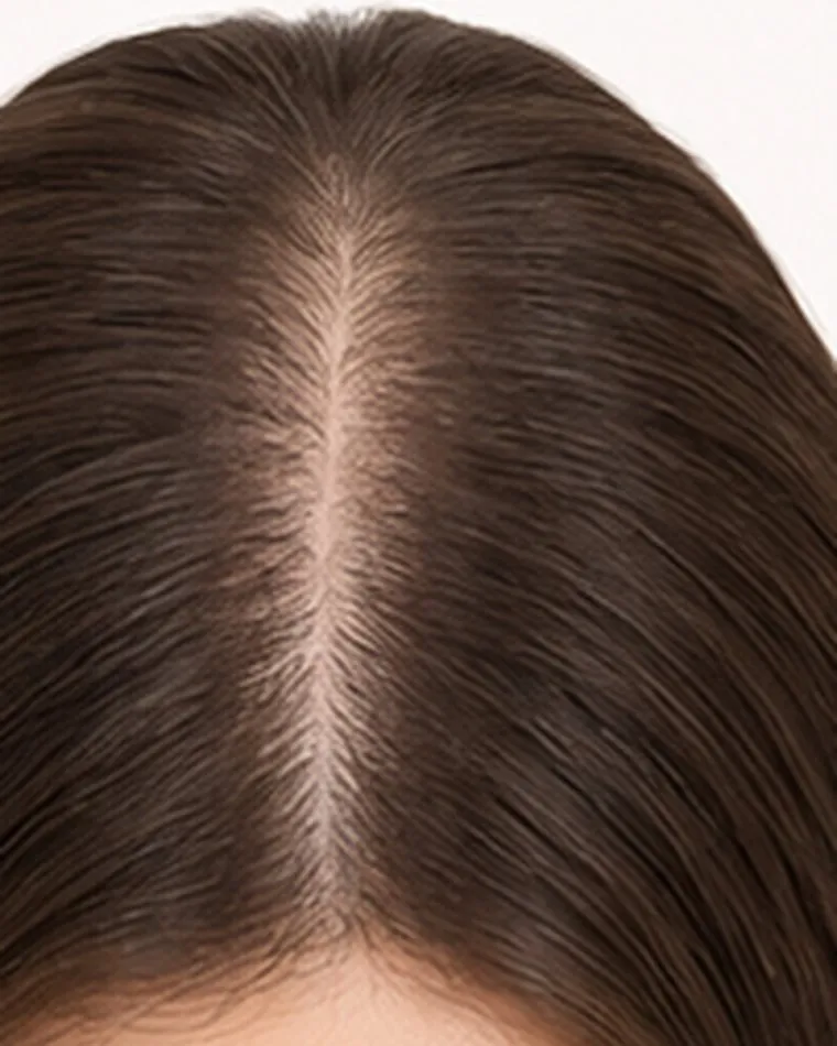 Part your hair at the crown